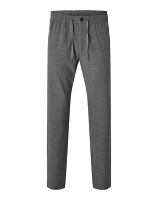 Selected - SLM196 Straight Robert String Bukser - Grey Melange